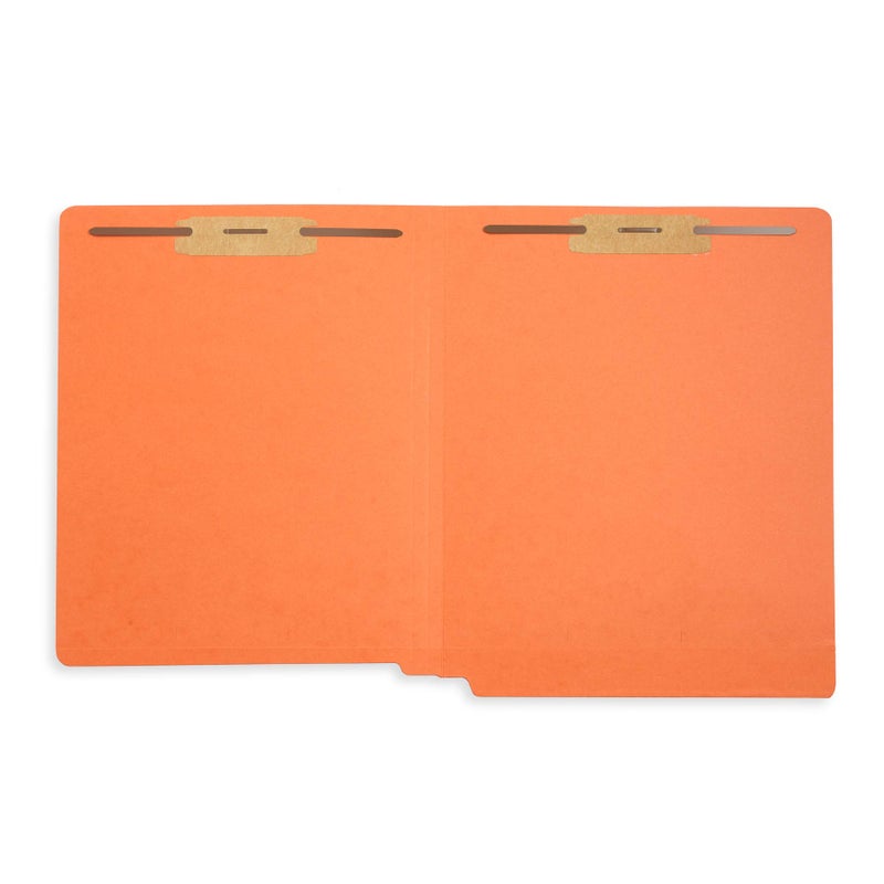 Blue Summit Supplies 50 Orange End Tab Fastener File Folders - Reinforced Straight Cut Tab - Durable 2 Prongs Designed to Organize Standard Medical Files, Receipts, Office Reports, and More - Letter Size, Orange, 50 Pack - Image 5